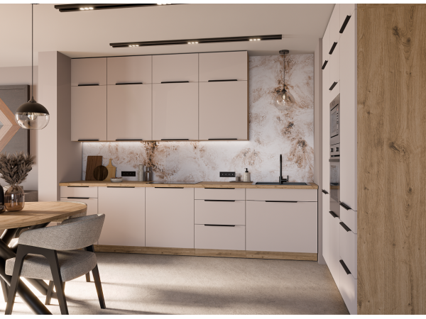 Przykładowe zestawienie kuchni SOLEA kolor Kaszmir