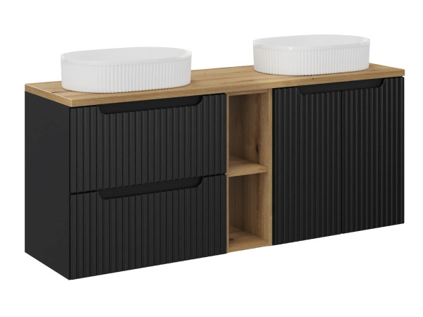 Zestaw meblowy 140cm z blatem i 2 umywalkami nablatowymi beyond