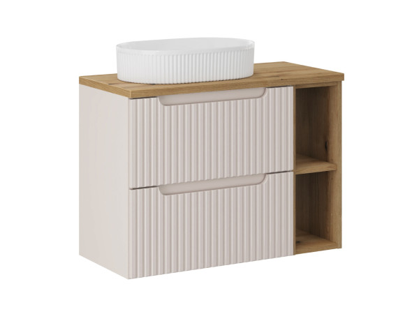 Zestaw meblowy 80cm z blatem i umywalką nablatową beyond