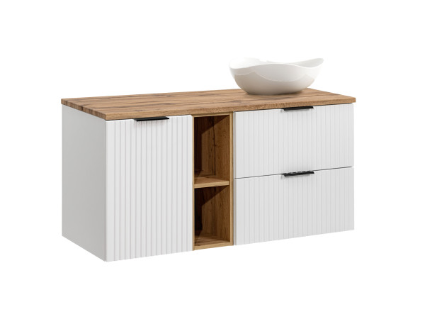 Zestaw meblowy 120cm z blatem i umywalką nablatową cloud