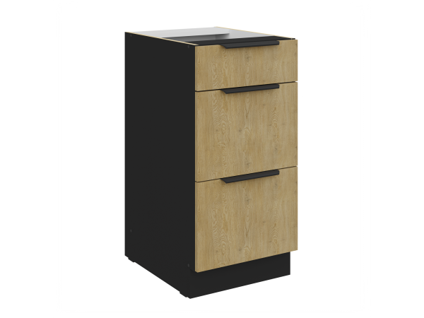 Szafka dolna 3 szuflady 40 D 3S BB - Kuchnia Dąb CREMONA