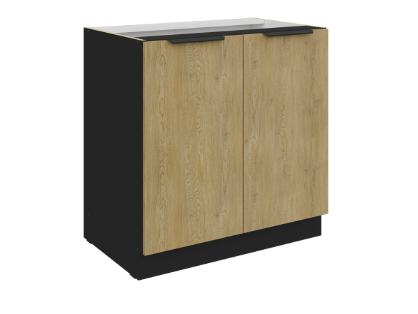 Szafka dolna 80 D 2F BB - Kuchnia Dąb CREMONA