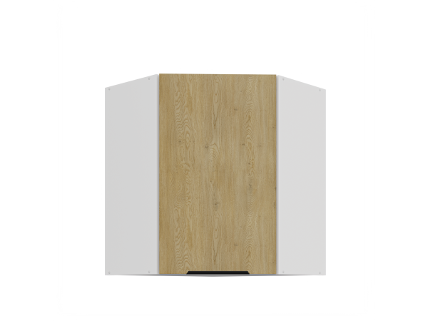 Szafka górna narożnikowa 60x60 GN-72 1F - Kuchnia Dąb CREMONA / Biały