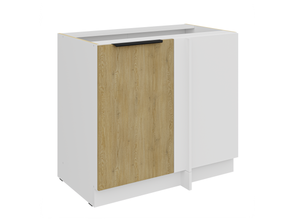 Szafka dolna w narożnik 105 ND 1F BB - Kuchnia Dąb CREMONA / Biały