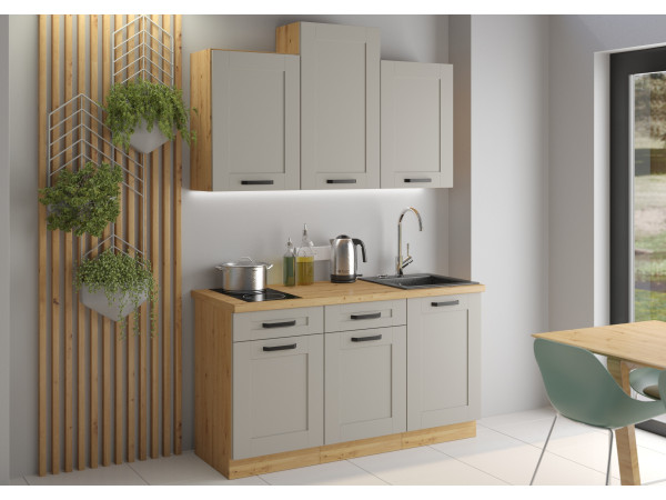 Kuchnia LUNA  Jasny Szary - Artisan. Dowolny Wybór Szafek.