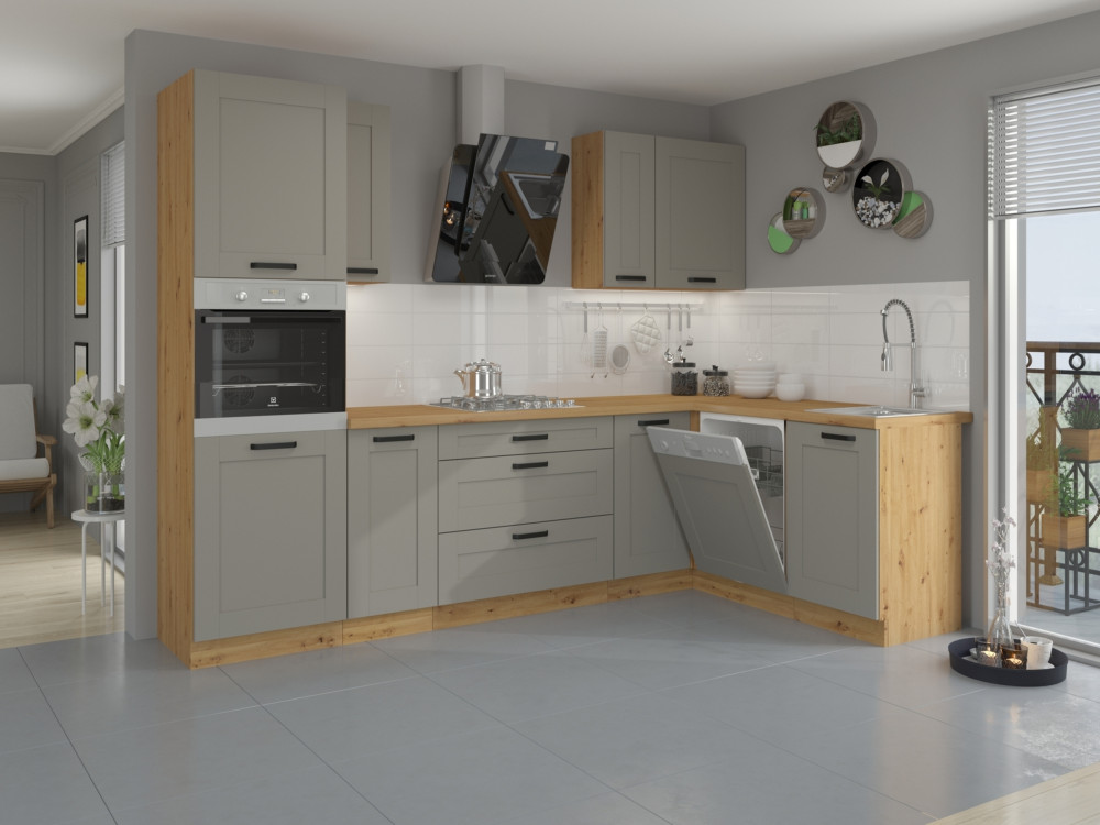 Kuchnia LUNA Jasny Szary - Artisan. Dowolny...