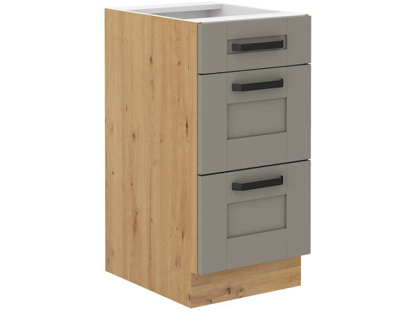 Szafka dolna 3 szuflady 40 D 3S BB - KUCHNIA LUNA JASNY...