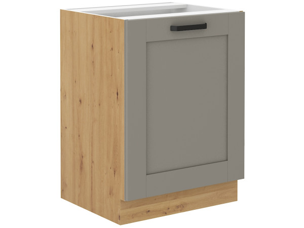 Szafka dolna 60 D 1F BB - KUCHNIA LUNA JASNY SZARY - ARTISAN
