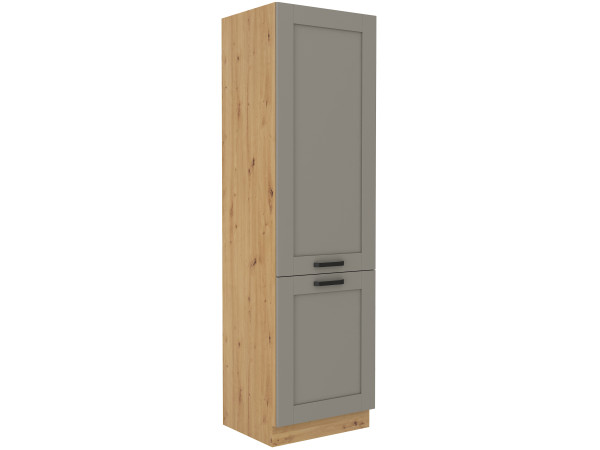 Szafka komin słupek 60 DK-210 2F - KUCHNIA LUNA JASNY SZARY - ARTISAN