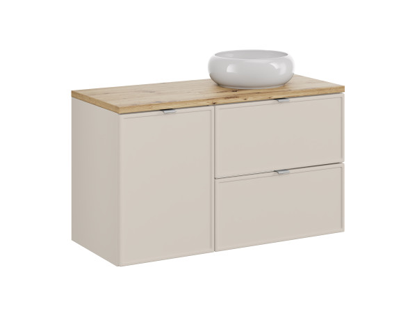 Zestaw meblowy 100cm z blatem i umywalką nablatową wiki