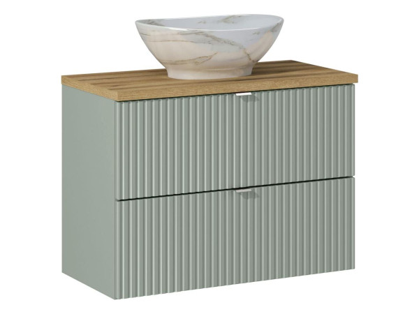 Zestaw meblowy 80cm z blatem i umywalką nablatową pati