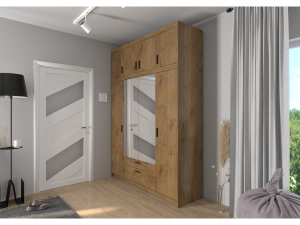 SZAFA ELENA 4D 2S z Nadstawką i Lustrem Lefkas