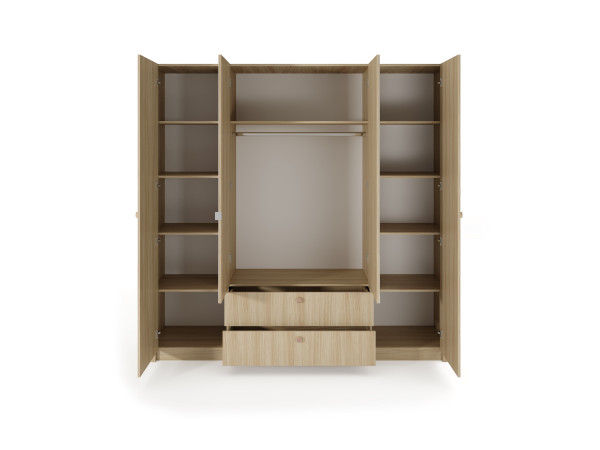 SZAFA 213 4D2S VIKI Kolor DĄB BARISTA. Stwórz własny zestaw.