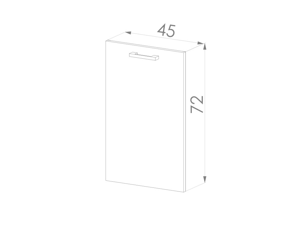 Szafka Dolna Simply Panel Zmywarki 45 Biały /...