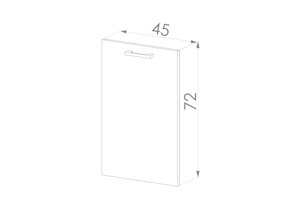 Szafka Dolna Simply Panel Zmywarki 45 Biały / Kaszmir