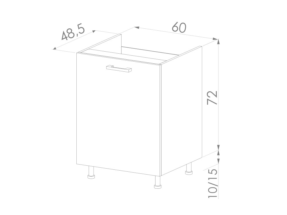 Szafka Dolna Simply DZ-60 Evoke / Evoke
