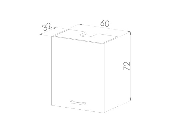 Szafka Górna Simply GOK-60 Evoke / Kaszmir