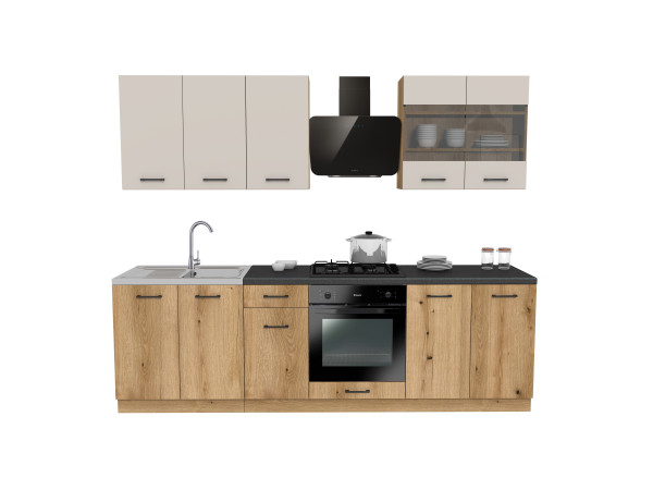 Przykładowe zestawienie kuchni 260cm Simply Evoke / Kaszmir