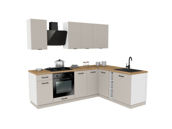 Przykładowe zestawienie kuchni 2.4x1.8m Simply Biały /...