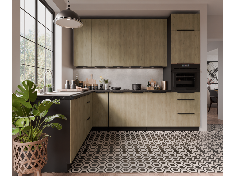 Przykładowe zestawienie kuchni Dąb CREMONA