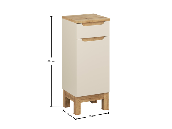 Szafka dolna 35cm 1 drzwi 1 szuflada