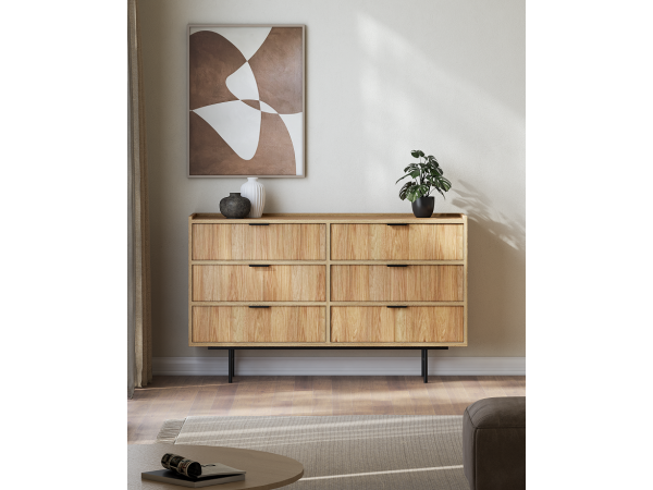 KOMODA 6S Edison kolor HIKORA NATURALNA. Stwórz własny...