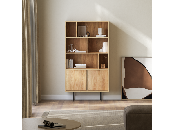 REGAŁ Edison kolor HIKORA NATURALNA. Stwórz własny zestaw.