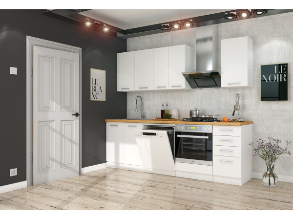 KUCHNIA EKO WHITE. Dowolna Konfiguracja Szafek. Duży...