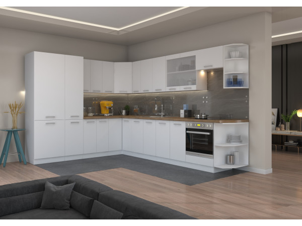 KUCHNIA EKO WHITE. Dowolna Konfiguracja Szafek. Duży...