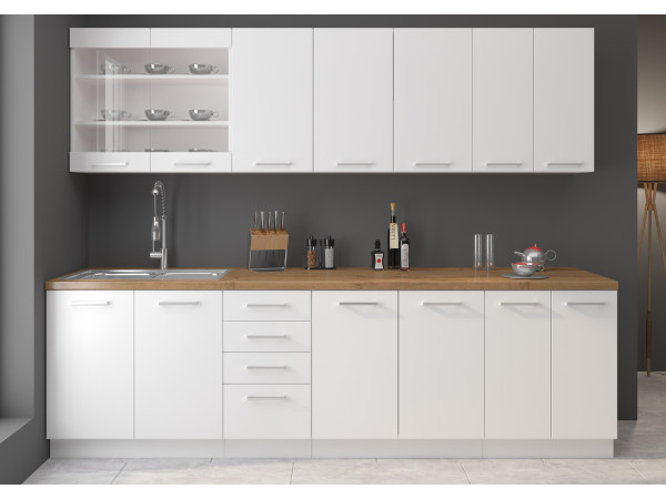 KUCHNIA EKO WHITE. Dowolna Konfiguracja Szafek. Duży...