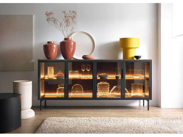 KOMODA 181 4D + LED Lumi Dąb Dunin. Stwórz własny zestaw.