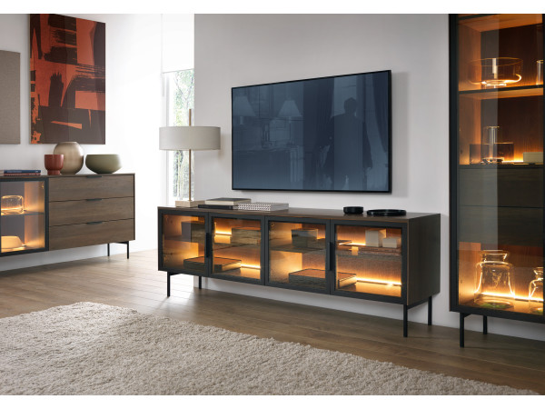 RTV 181 4D + LED Lumi Dąb Dunin. Stwórz własny zestaw.