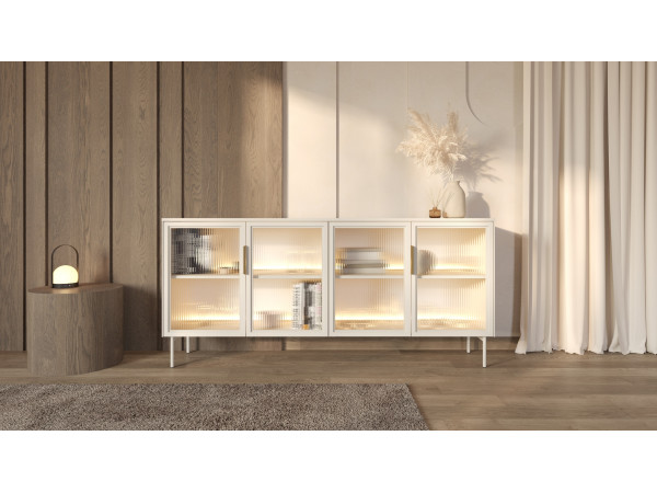 KOMODA 181 4D + LED Lumi Kaszmir. Stwórz własny zestaw.