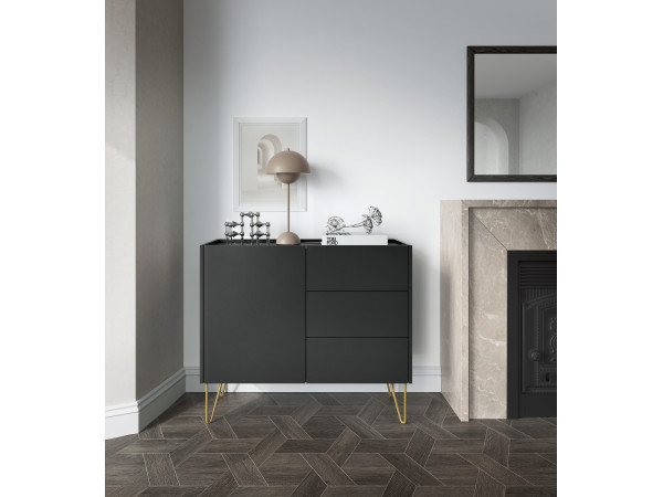 Komoda z szufladami i frontem 97cm HARMONY. Meble...