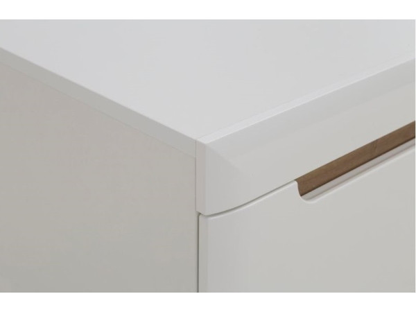 NORDI BIAŁE POŁYSK. Meble Pokojowe, do Salonu. Komoda, Szafa, Witryna.