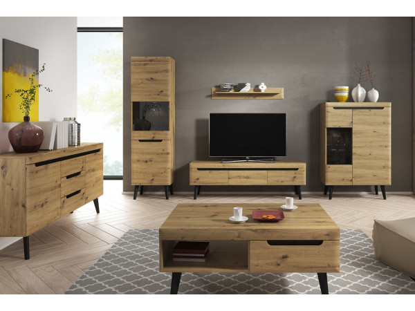 NORDI DĄB ARTISAN.Meble Pokojowe, do Salonu. Komoda,...