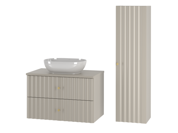 AQUA-01 Szafka z Umywalką i Blatem 80 cm KASZMIR Zestaw-34