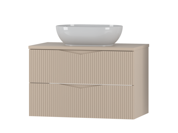 CLEO-01 Szafka z Umywalką i Blatem 80 cm BIAŁY MAT Zestaw-32