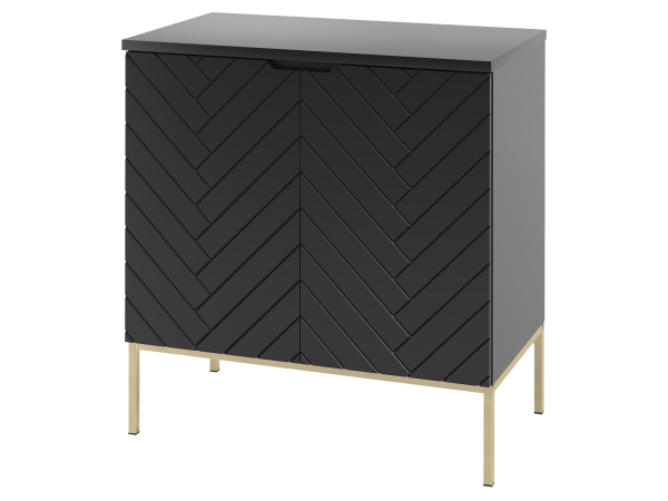 ASPEN-08 Szafka z Blatem 80 cm CZARNY MAT Zestaw-29