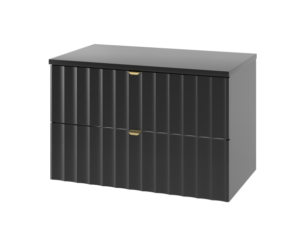 ARCOS-07 Szafka z Blatem 80 cm CZARNY MAT Zestaw-30