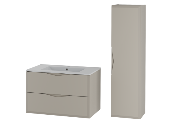 DELICA-01 Szafka z Umywalką Wpuszczaną 80 cm KASZMIR Zestaw-39