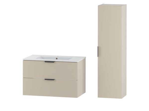 PILE-01 Szafka z Umywalką Wpuszczaną 80 cm KASZMIR Zestaw-39