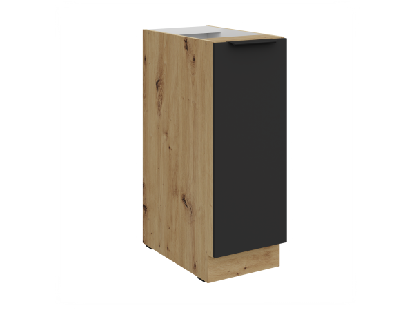 Szafka dolna 30 D CARGO BB Kuchnia ARIA Fronty Czarne AFM