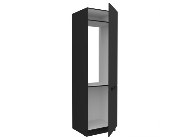 Zabudowa lodówki 60 LO-210 2F Kuchnia ARIA Fronty Czarne AFM