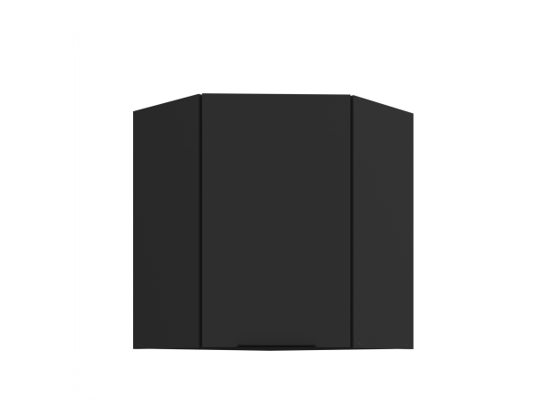Szafka górna narożnikowa 60x60 GN-72 1F Kuchnia ARIA Fronty Czarne AFM
