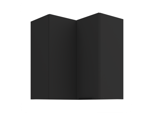 Szafka górna narożnikowa 60x60 GN-72 2F (90°) Kuchnia ARIA Fronty Czarne AFM