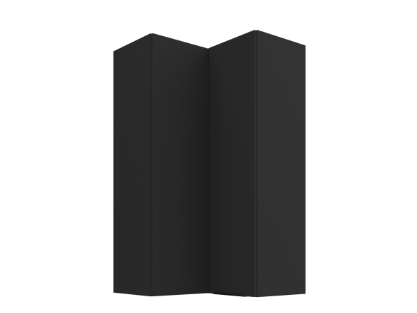 Szafka górna narożna 60x60 GN-108 2F (90°) Kuchnia ARIA Fronty Czarne AFM