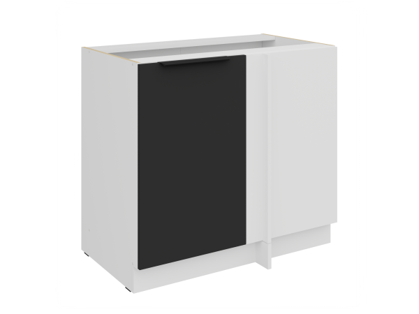 Szafka dolna w narożnik 105 ND 1F BB Kuchnia ARIA Fronty Czarne AFM