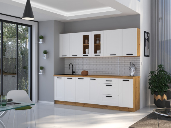 Kuchnia LUNA Biała. Dowolny Wybór Szafek.