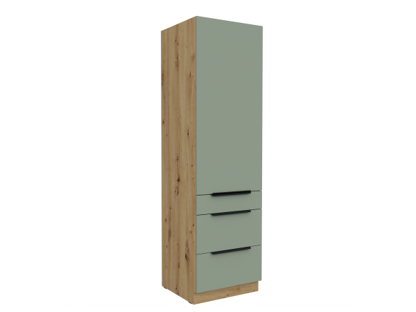 Szafka komin słupek 60 DKS-210 3S 1F Kuchnia ARIA Fronty AQUAMARINE (Miętowe)